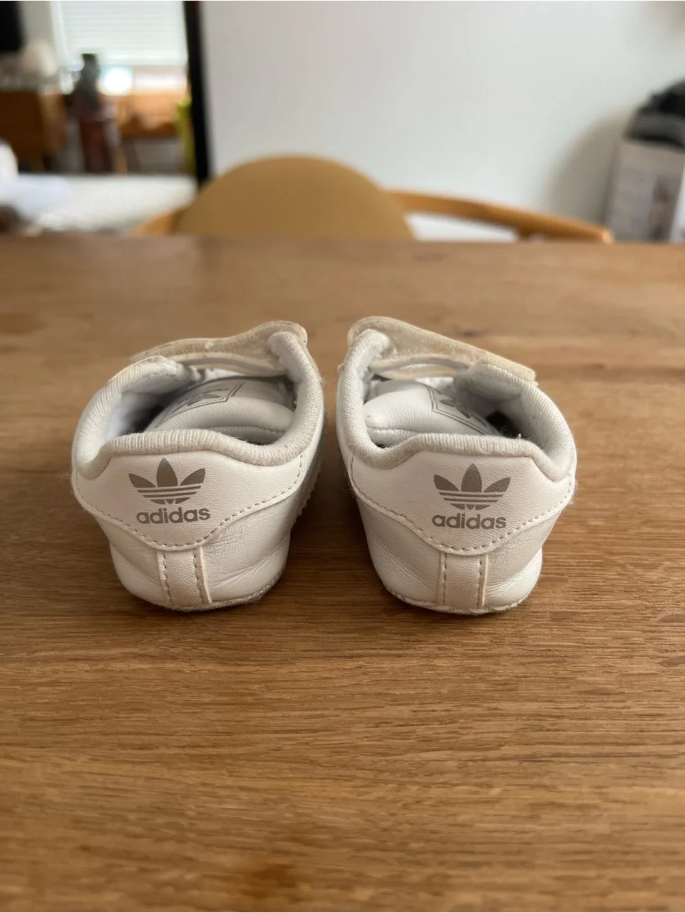 Adidas Kids Baby White Superstar Crib Shoes Velcro Sneakers Infant 1K
